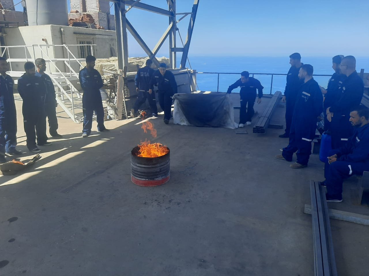 ZH Safety training and firefighting activity